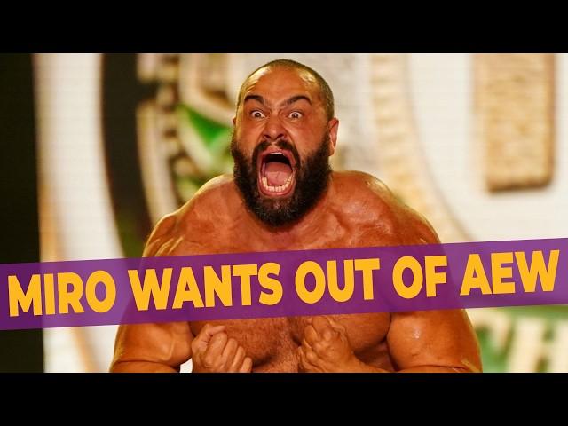 Miro Wants OUT Of AEW! WWE Wants Daniel Garcia!