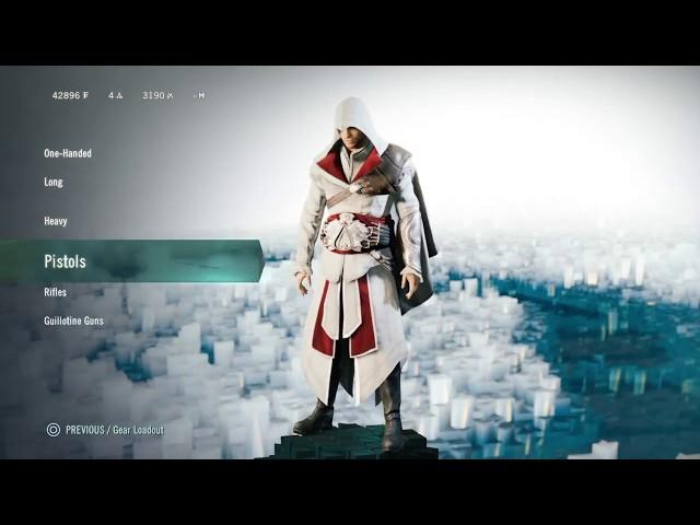 Assassin's Creed Unity Legendary Veteran Gear Load-out low Rank