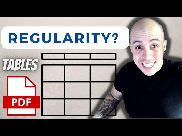 Regularity Failed | Adobe Acrobat Accessibility Check | How to Fix