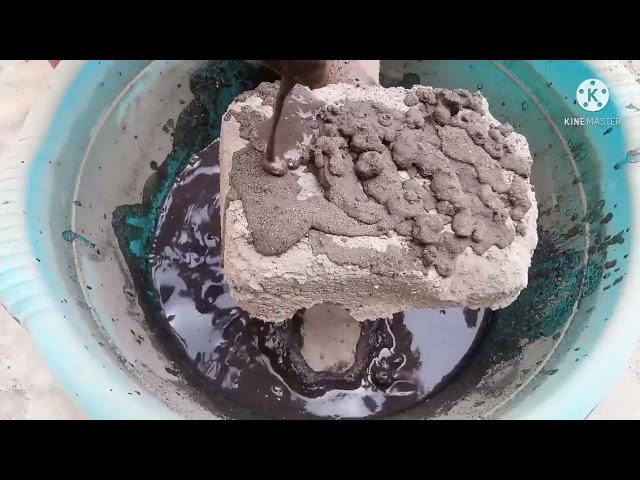 Ufff full dusty black sand crumbling in lots of water  full satisfying video  RM ASMR ️