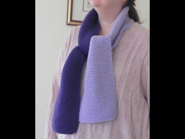 How to Knit Lesson One - The Garter Stitch Scarf