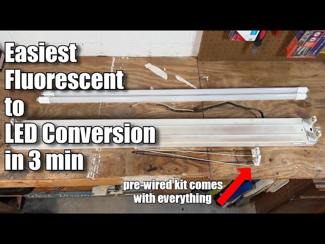 How to Easily Convert Fluorescent Lights to LED