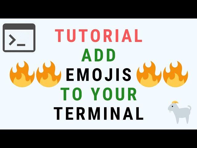 How to Add EMOJIS to Your Terminal Prompt - Customize the command Line (macOS Tutorial)