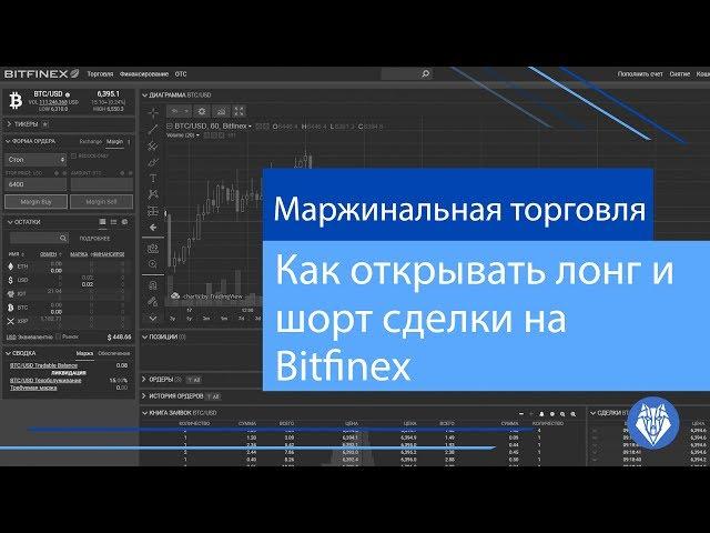 Как открывать шорт и лонг сделки на Bitfinex (маржинальная торговля)