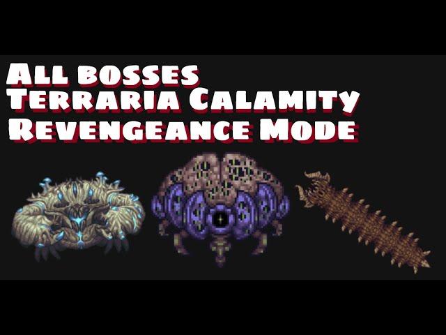 All Bosses Terraria Calamity Mod Season 2 - Revengeance Mode // Easy Mode