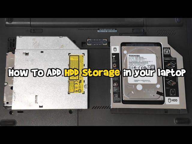 How To Add HDD Storage in your Laptop | SATA to SATA HDD CADDY | DVD Drive to HDD Drive Easy Guide