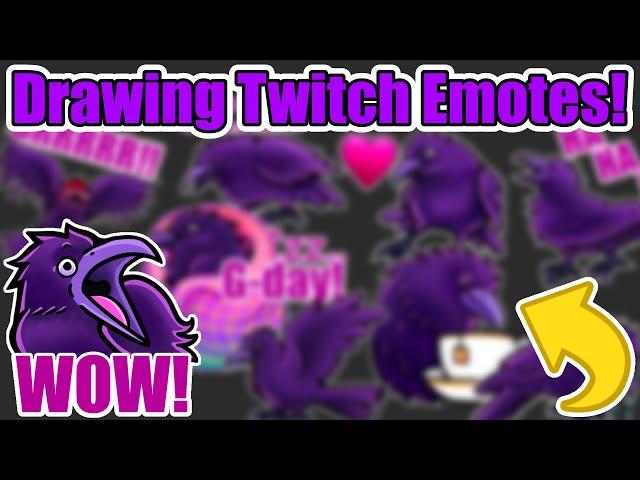  DRAWING TWITCH EMOTES!  Using Procreate for iPad Pro