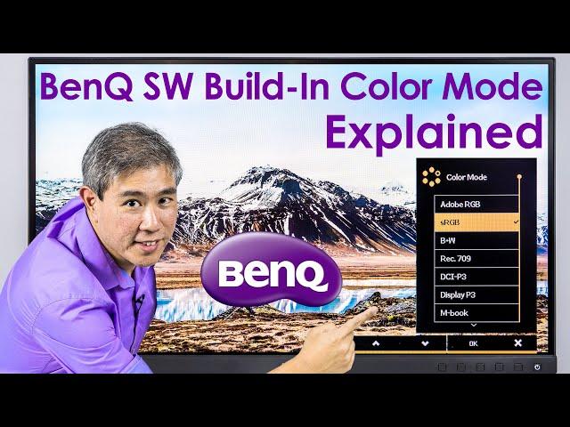 BenQ SW Series Pre-Calibrated Build-In Color Mode Explained!