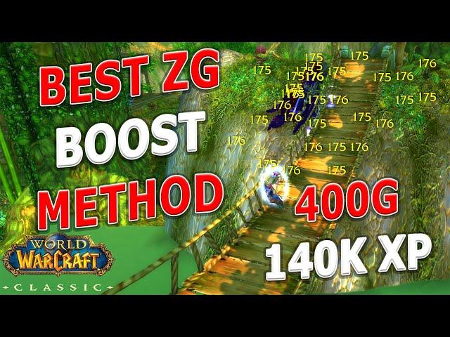 WoW Classic - ULTIMATE ZG BOOST METHOD! 400 Gold/hr | 140k xp/hr | 1k rep/hr