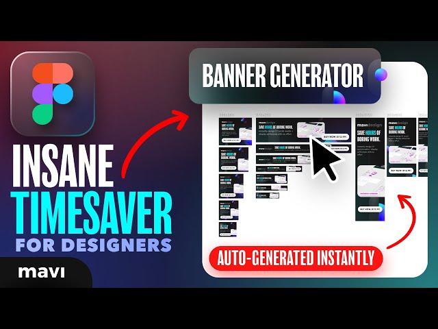 Designing 21 BANNERS IN 5 MINUTES Using My Own Figma Tool