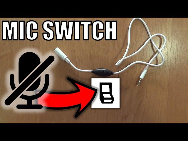 Adding a microphone mute switch or a push to talk button to your headphones with jack connector