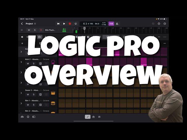 Apple Logic Pro for iPad - Tutorial 1: Overview