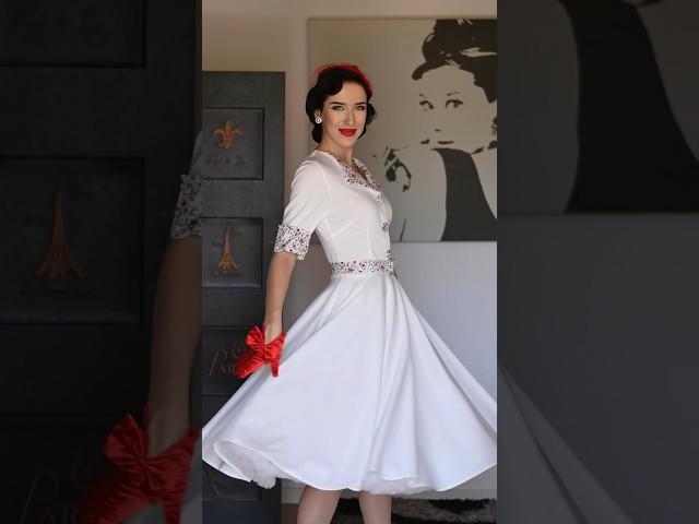 Dress, petticoat, bag and jewellery from British Retro ️#fashion #retro #style #elegant