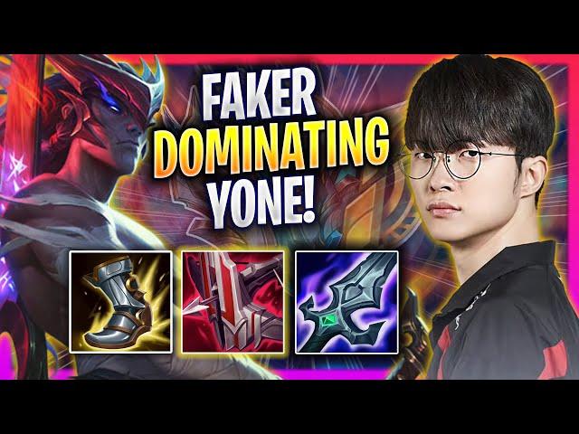 FAKER DOMINATING WITH YONE! - T1 Faker Plays Yone MID vs Hwei! | Season 2024