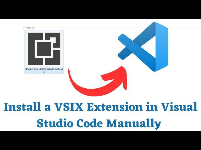 How to Install a VSIX Extension in Visual Studio Code Manually ?