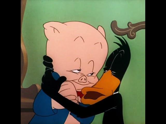 "Hello, baby. Nice, fat, little butterball." (Full loop) Daffy Duck and Porky Pig from QUACKBUSTERS