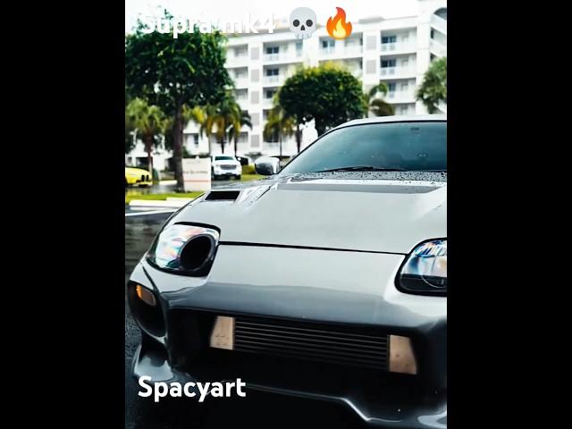 Toyota Supra in the Rain – Pure JDM Cinematic Vibes  #CarCultureUSA#ImportScene #Japanesecars#jdm
