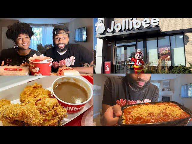 JOLLIBEE MUKBANG VLOG | Gaming Couple Try Jollibee For The First Time!