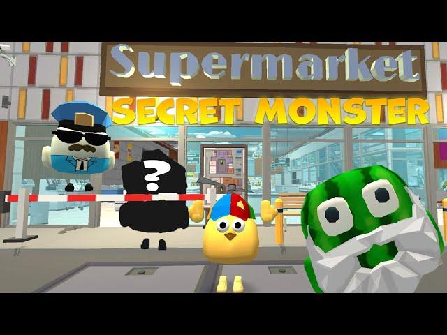 SECRET MONSTER IN SUPERMARKET | NEW UPDATE | Chicken gun