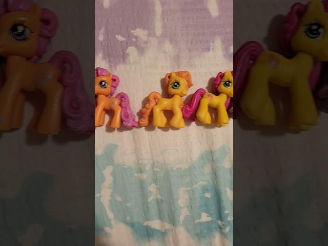 MLP G3.5 ponyville figures in rainbow order!