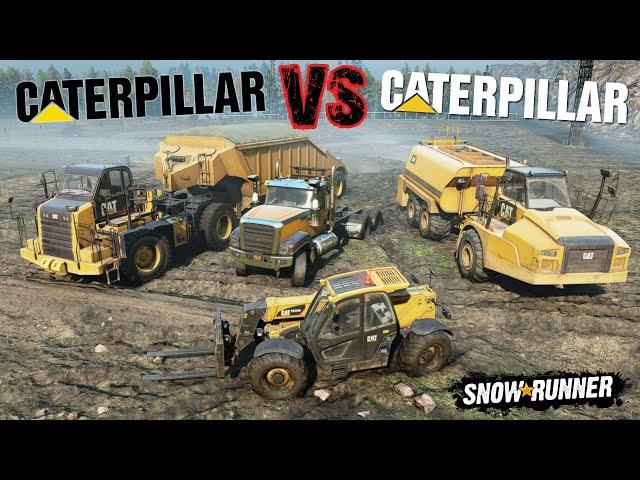 Caterpillar 770G vs 745C vs CT680 vs TH357 | SnowRunner Truck vs Truck | BabooWik