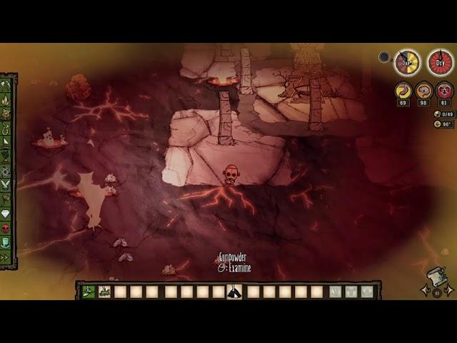 What happens when you're on the volcano when it erupts? [Don't Starve Shipwrecked]