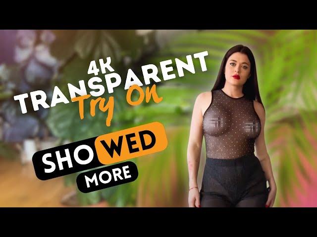 4K TRANSPARENT Dress TRY ON with Lali Rabbit