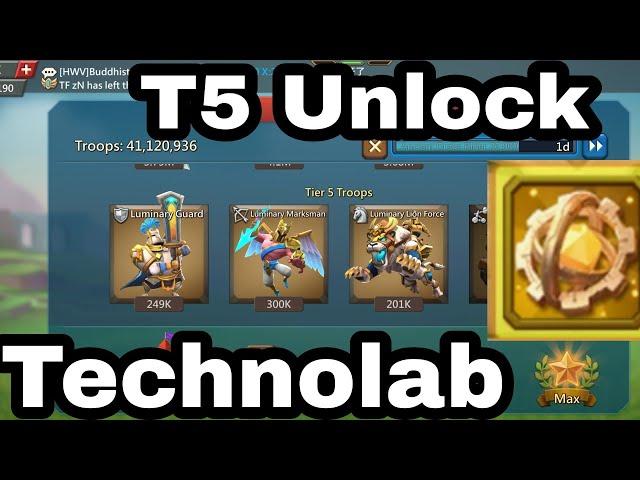 Lords Mobile Unlock T5 Technolabe