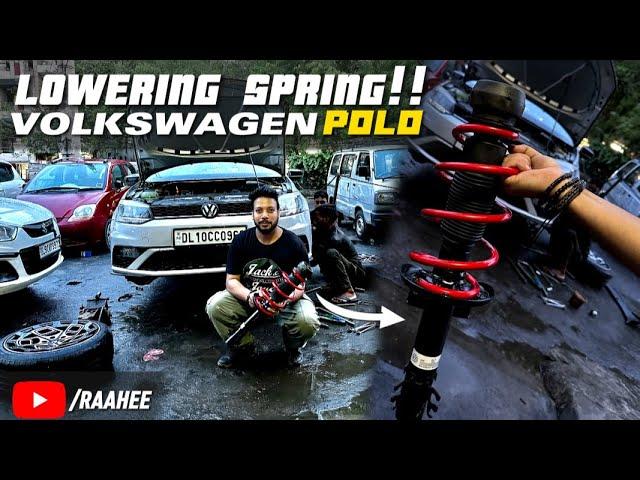 My Polo Got New LOWERING SPRINGS  | Polo Modified | Volkswagen Polo 2023 | Car Lowering Suspension