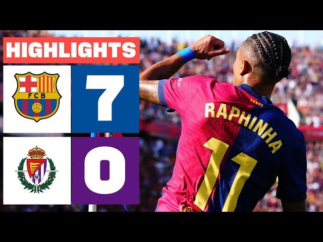 FC BARCELONA 7 - 0 REAL VALLADOLID CF | HIGHLIGHTS LALIGA EA SPORTS