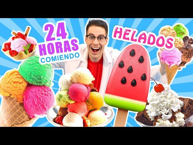 24 HORAS COMIENDO HELADOS RETO El Gallinero de Mike