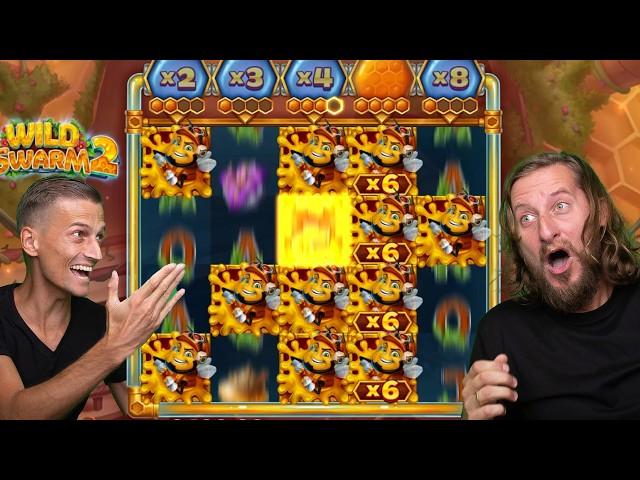 MASSIVE WIN ON WILD SWARM 2 SUPER BONUS! #slots #bigwin #casino