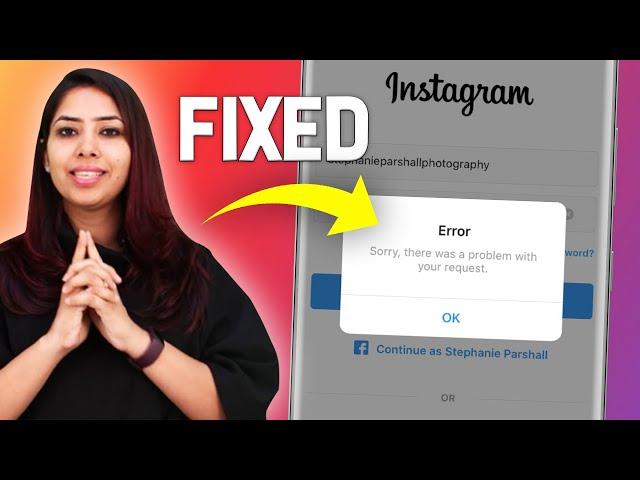 Fix sorry there was a problem with your request Error on Instagram | Instagram Login Error 2023