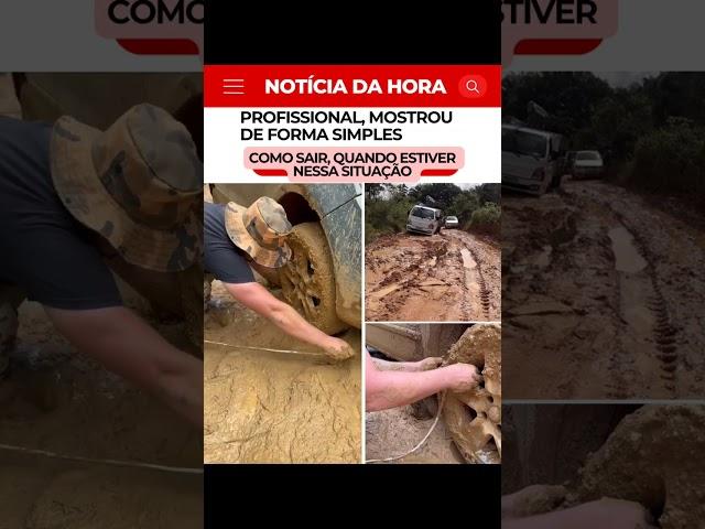 Profissional dá dica de como sair do atoleiro