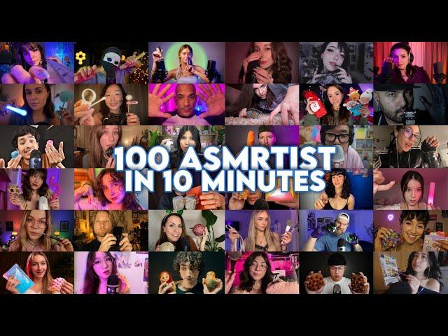100 ASMRTIST In 10 Minutes | Quick cuts  ASMR Compilation
