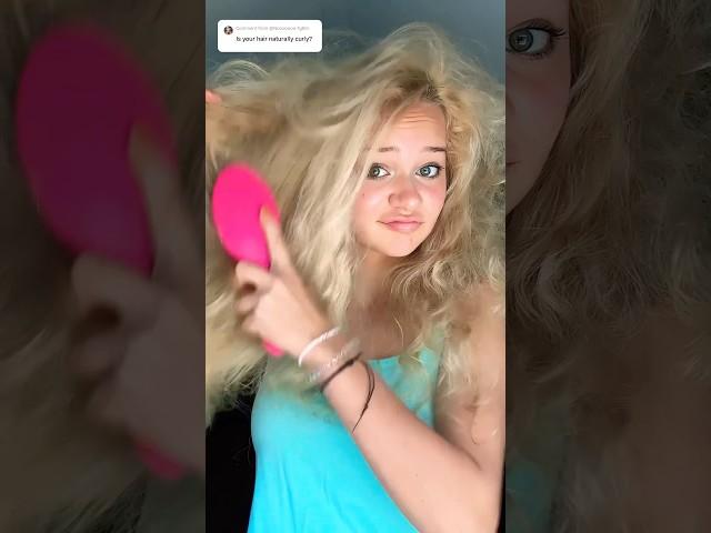 Let’s brush my curly hair!  #shorts #fyp #viral #curlyhair