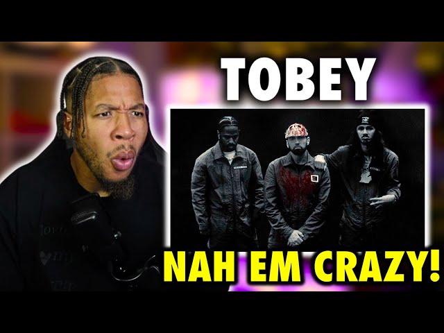 EM IS ACTUALLY INSANE! Eminem Tobey feat. Big Sean & Babytron [Official Music Video]  (REACTION)