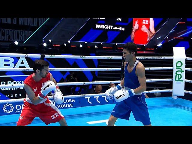 Finals (48KG) ALAKHVERDOVI SAKHIL (GEO) vs TASHKENBAY SANZHAR (KAZ) | IBA World Championships 2023