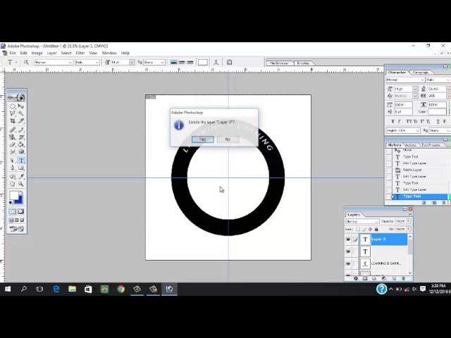 How to make Round Logo in Photoshop 7.0