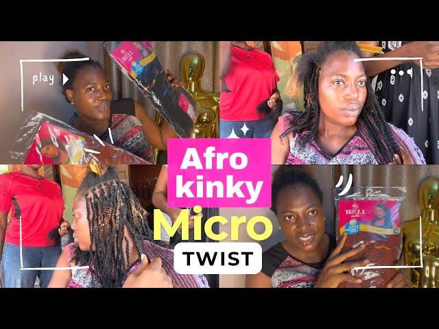 New hair style ALERT!🪮 The Trending Afro Kinky Twist braids