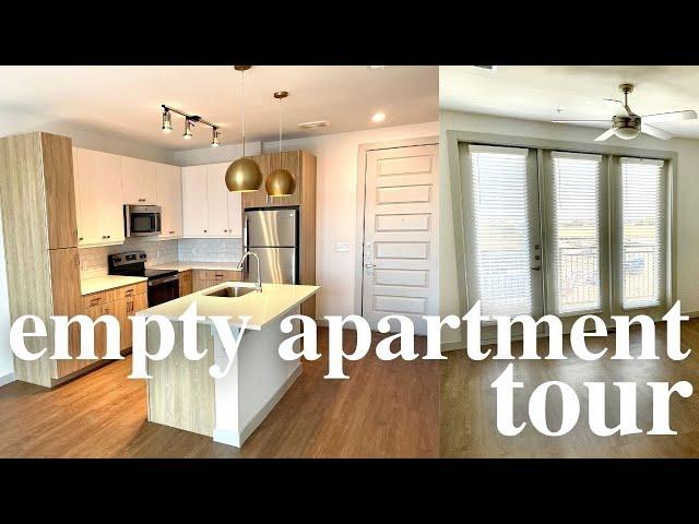 Empty Apartment Tour 760 sq ft, brand new one-bedroom, DFW Texas