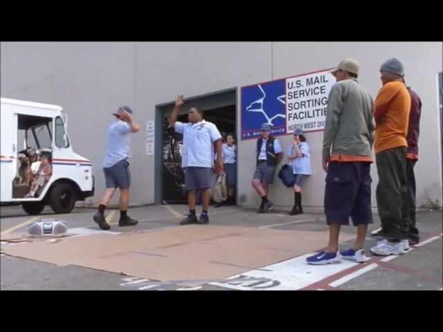 David Arquette and Anthony Anderson street dance (see spot run 2001)