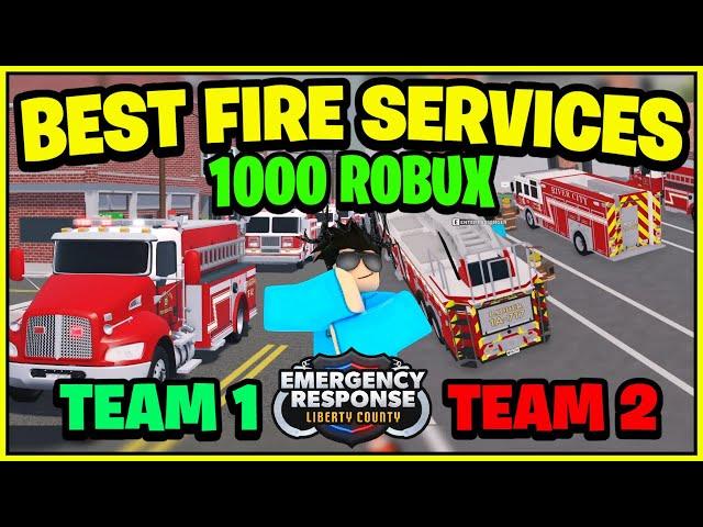 Whoever Creates The BEST FIRE SERVICE Wins 500 ROBUX! (Liberty County)