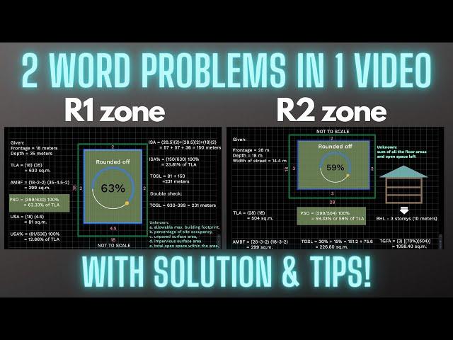 Lot Area Computation: 2 Architecture Design Problems in 1 Video!