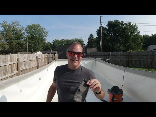 Clean, Drain and Take Down The Intex Ultraframe  Pool  for Winter