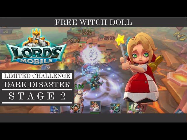 Lords Mobile Limited Challenge Dark Disaster Stage 2