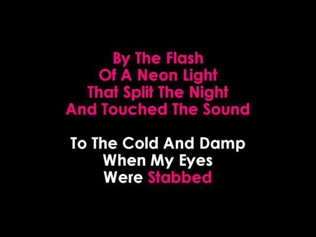 Disturbed  Sound of Silence karaoke