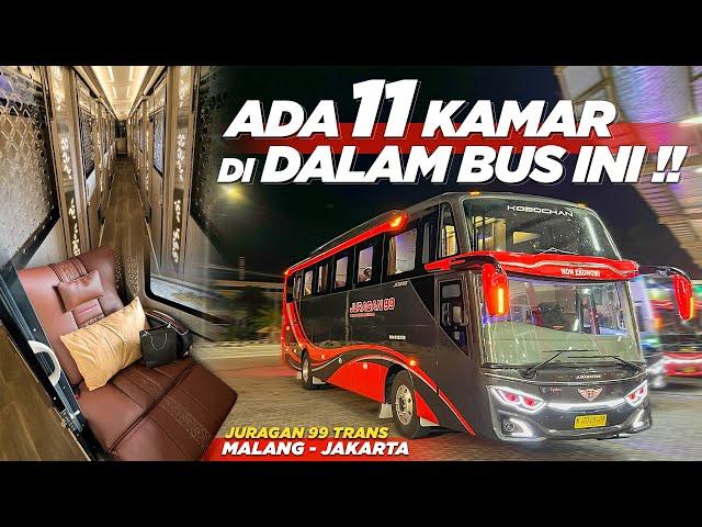 INI BUS ATAU APARTEMENT BERJALAN, MEWAH BANGET⁉️Trip Malang-Jakarta with Juragan99 Trans "Kobochan"