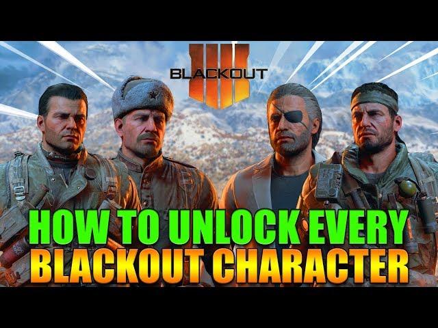 How To Unlock EVERY Blackout Character In Blackout...(Black Ops 4)