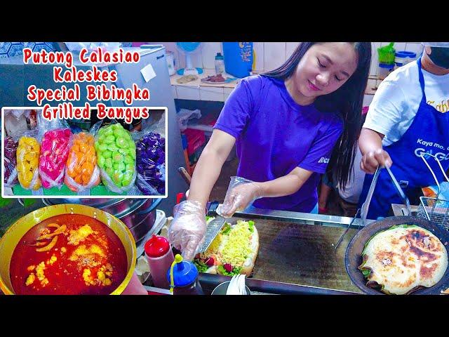 CALASIAO PANGASINAN Street Food Walking Tour | Putong Calasiao, BIBINGKA and GRILLED SEAFOODS |